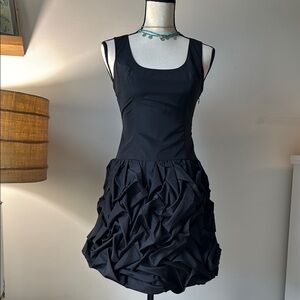 Express Black Ruched Sheath Mini Dress